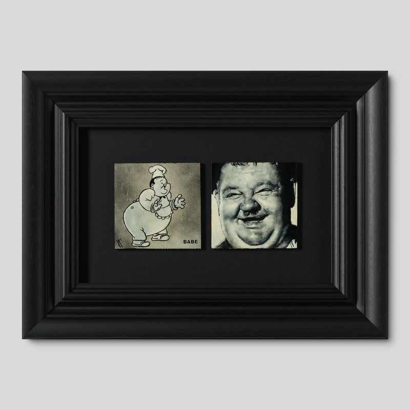JJO ORI POR 31817 Oliver Hardy (Diptych) 1 