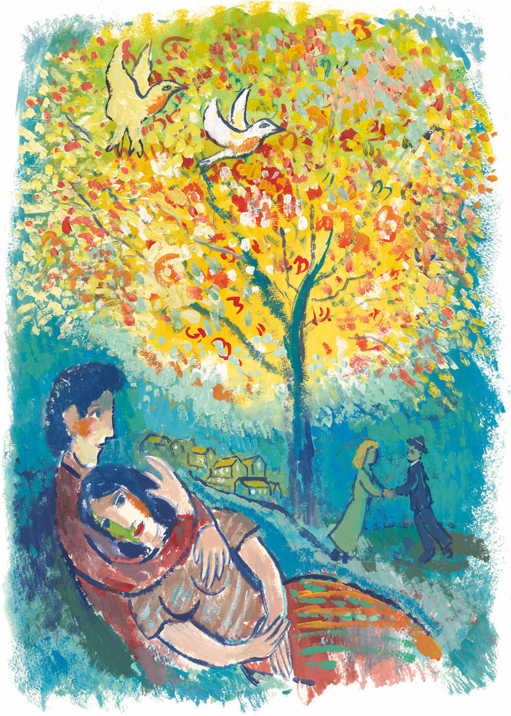 jmgc31 the lovers dream in the style of marc chagall r1