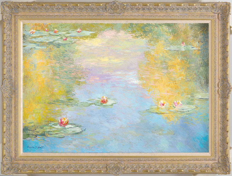 jmgc34 lilies morning effect in the style of claude monet 1906 f