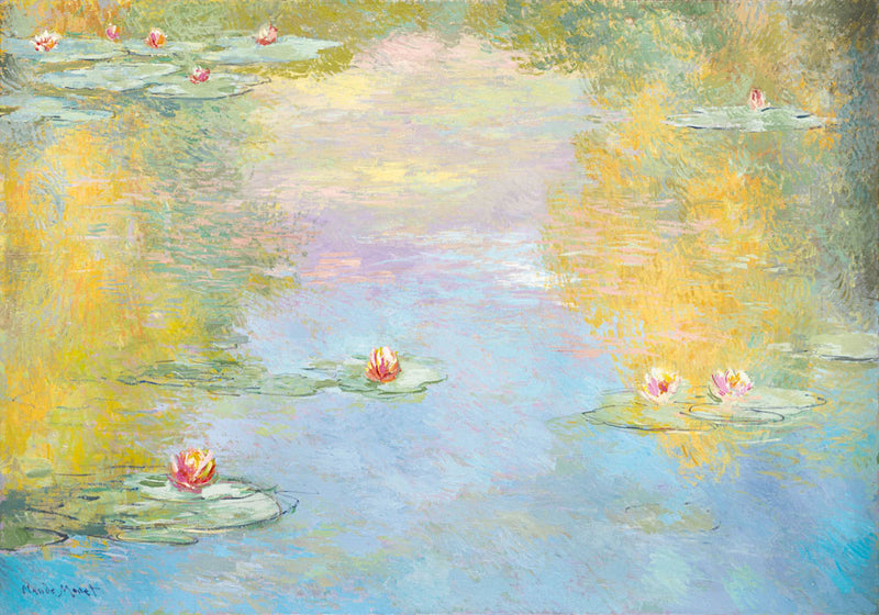 jmgc34 lilies morning effect in the style of claude monet 1906 t r1