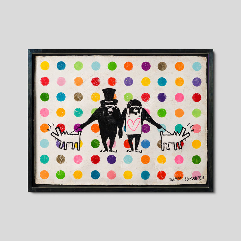 JMQ MIX ABS 91274 MCQUEEN MONKEYS WITH HARING DOGS III 1 