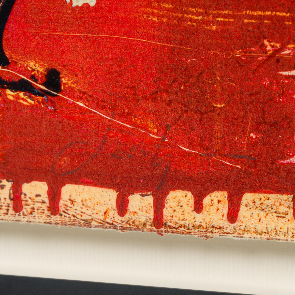 JMQ UNI HUM 35766 If You Ever Leave Me (Red) (Large Format) Hand Embellished Unique 12 3 