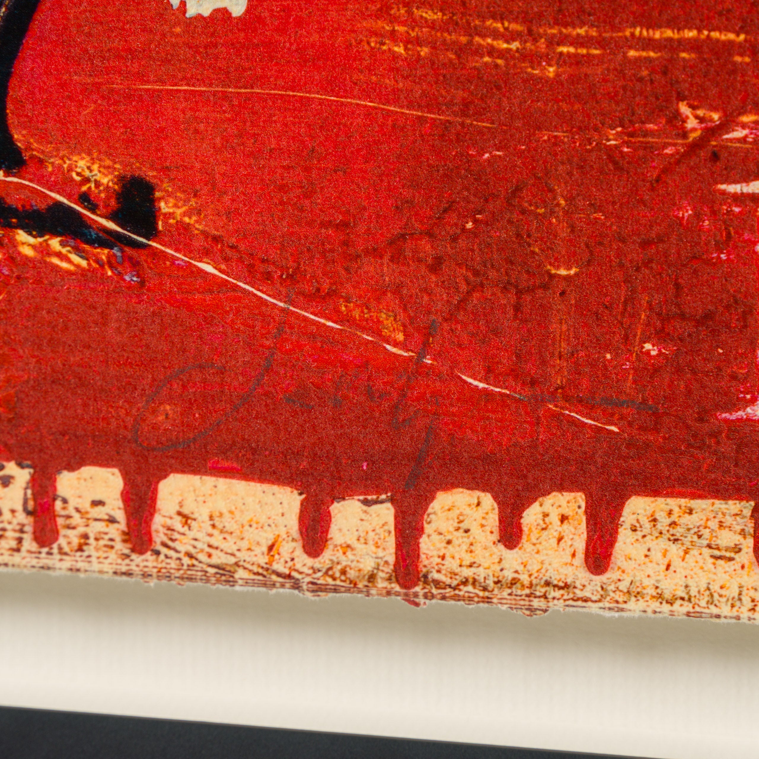 JMQ UNI HUM 35766 If You Ever Leave Me (Red) (Large Format) Hand Embellished Unique 12 3 