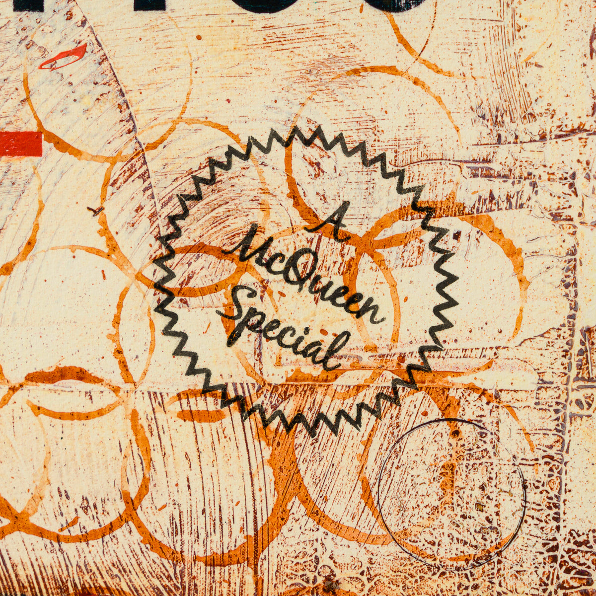 JMQ UNI HUM 35766 If You Ever Leave Me (Red) (Large Format) Hand Embellished Unique 12 4 