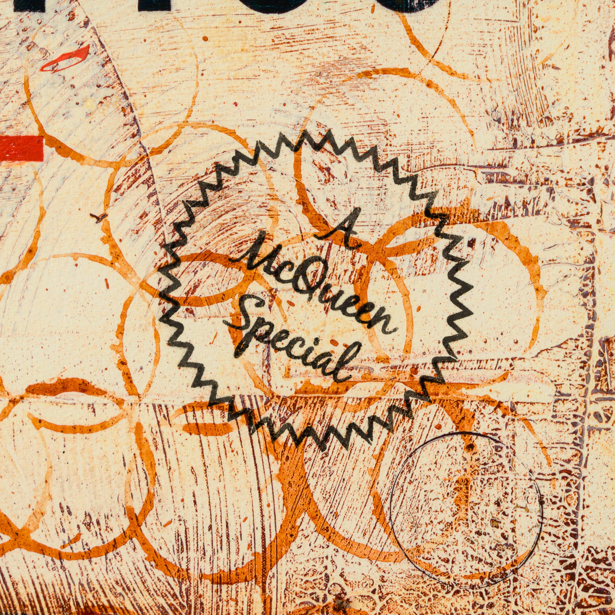 JMQ UNI HUM 35766 If You Ever Leave Me (Red) (Large Format) Hand Embellished Unique 12 4 