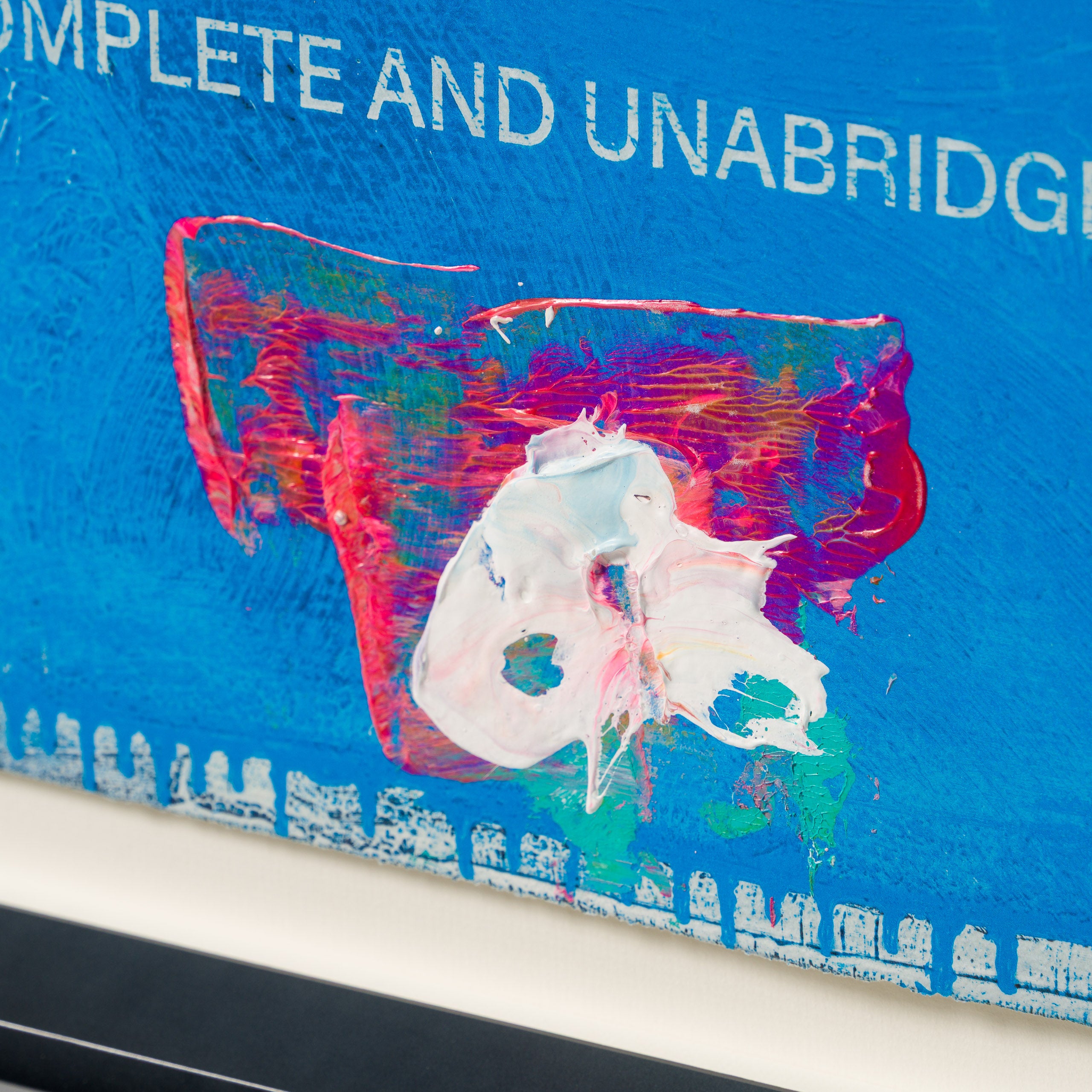 JMQ UNI HUM 35852 If You Ever Leave Me (Blue) (Standard Format) Hand Embellished Unique 18 4 