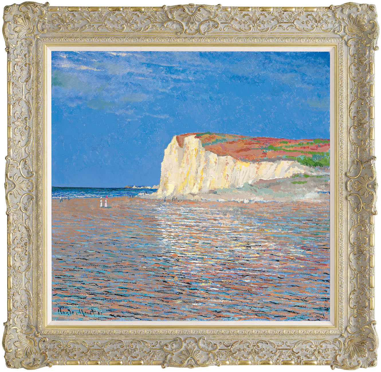 JMY Low Tide At Pourville (In The Style Of Claude Monet) F