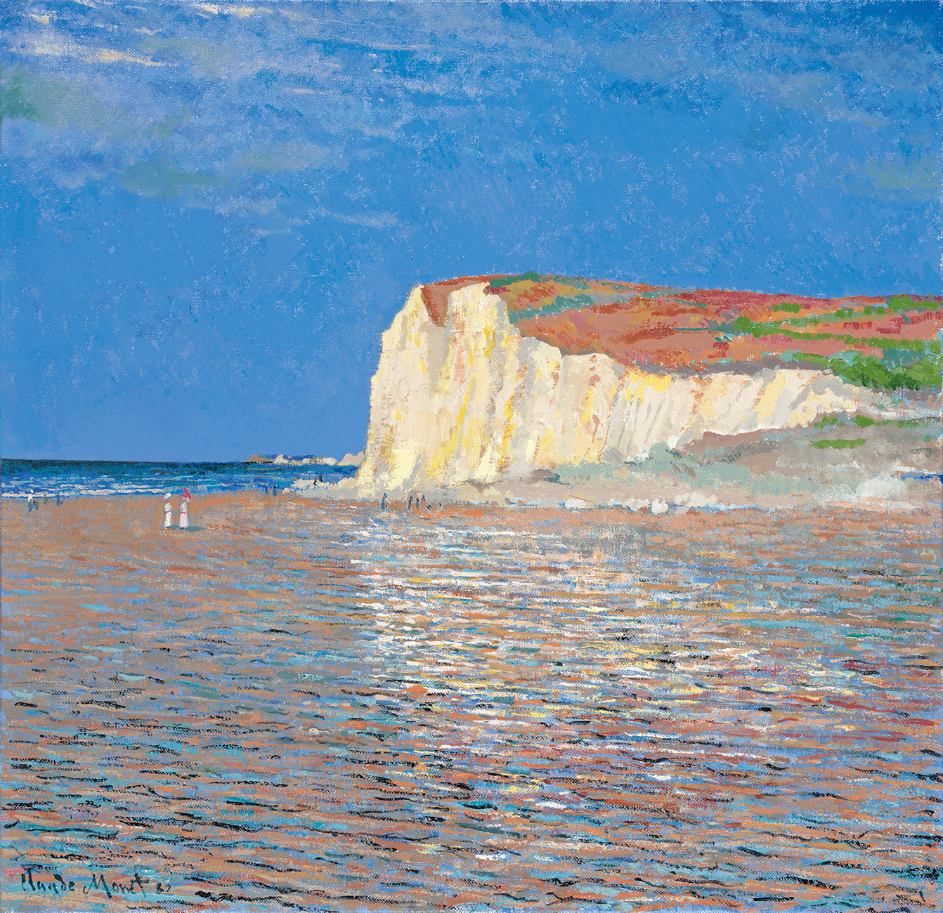 JMY Low Tide At Pourville (In The Style Of Claude Monet) r1