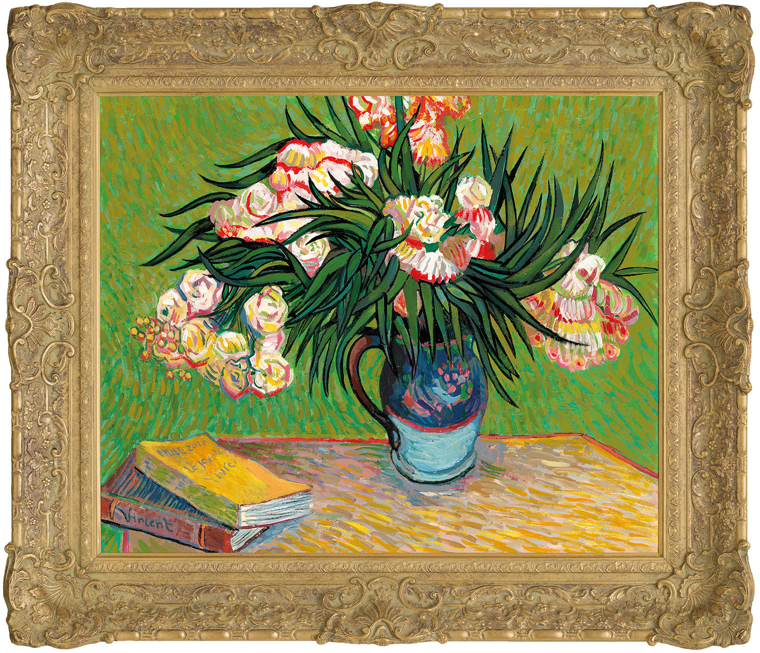 JMY Oleanders In The Style of Vincent Van Gogh F