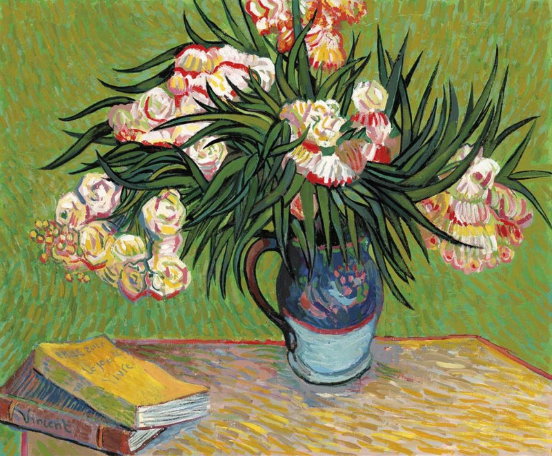 JMY Oleanders In The Style Of Vincent Van Gogh