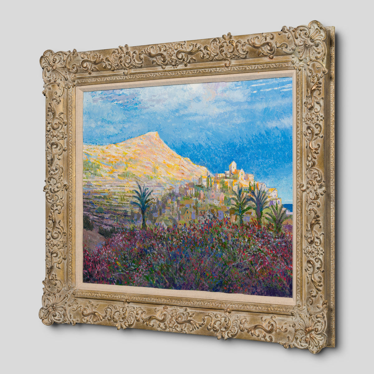 JMY ORI LAN 06599 Composite View of Deia Majorca In The Style of Claude Monet 1884 2   Copy 