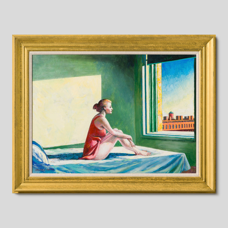JMY ORI LAN 24836 Morning Sun 1952 Nude On Bed In The Style Of Edward Hopper 1 