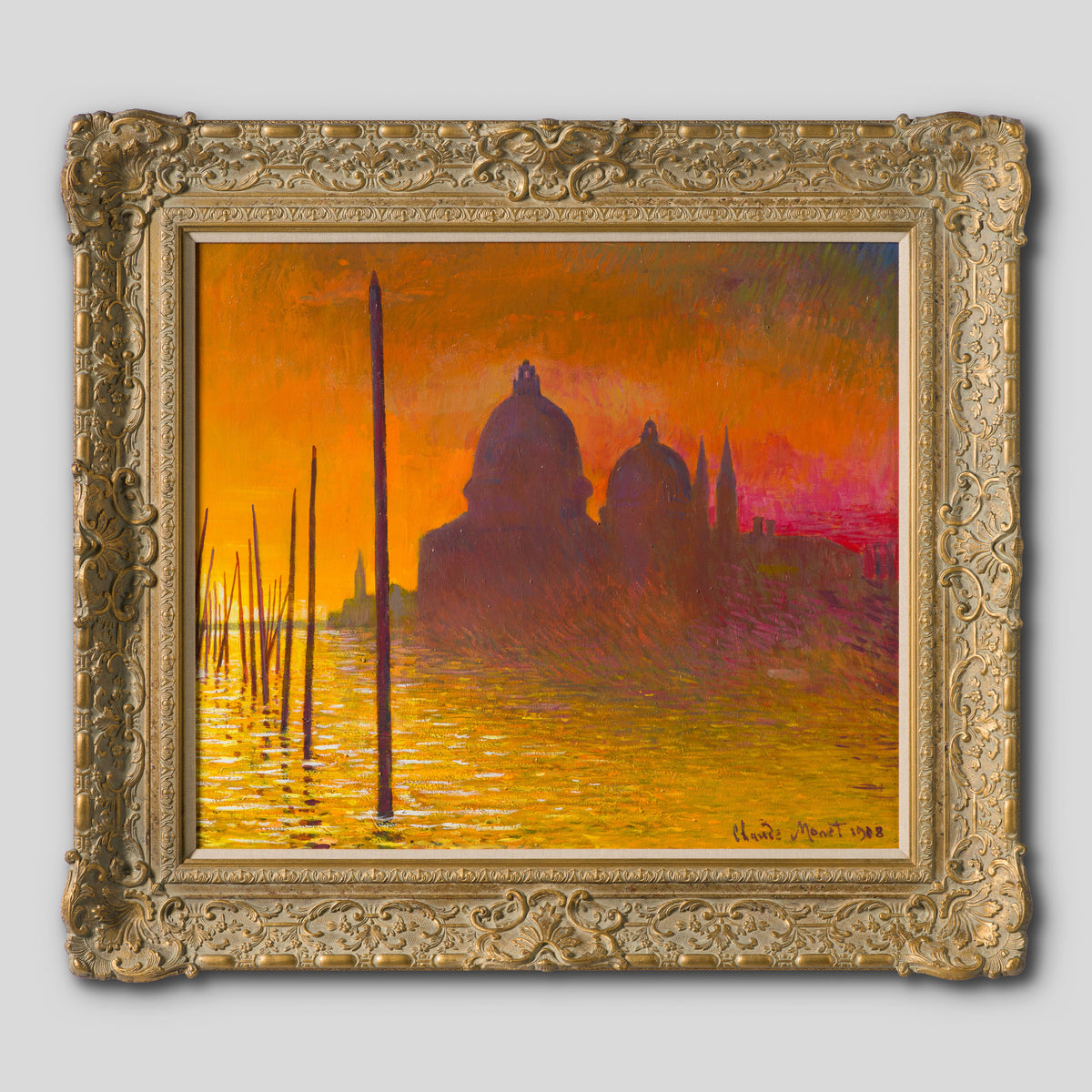 JMY ORI LAN 27015 Sunset Over The Grand Canal Venice In The Style Of Claude Monet, 1908 1 