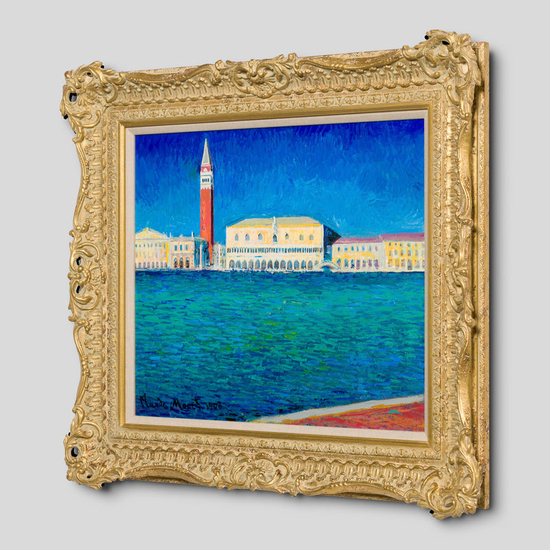 JMY ORI LAN 29177 In The Style Of Claude Monet 1908 Ducal Palace   Campanile From San Giorgio Maggiore Midday Sun 2 