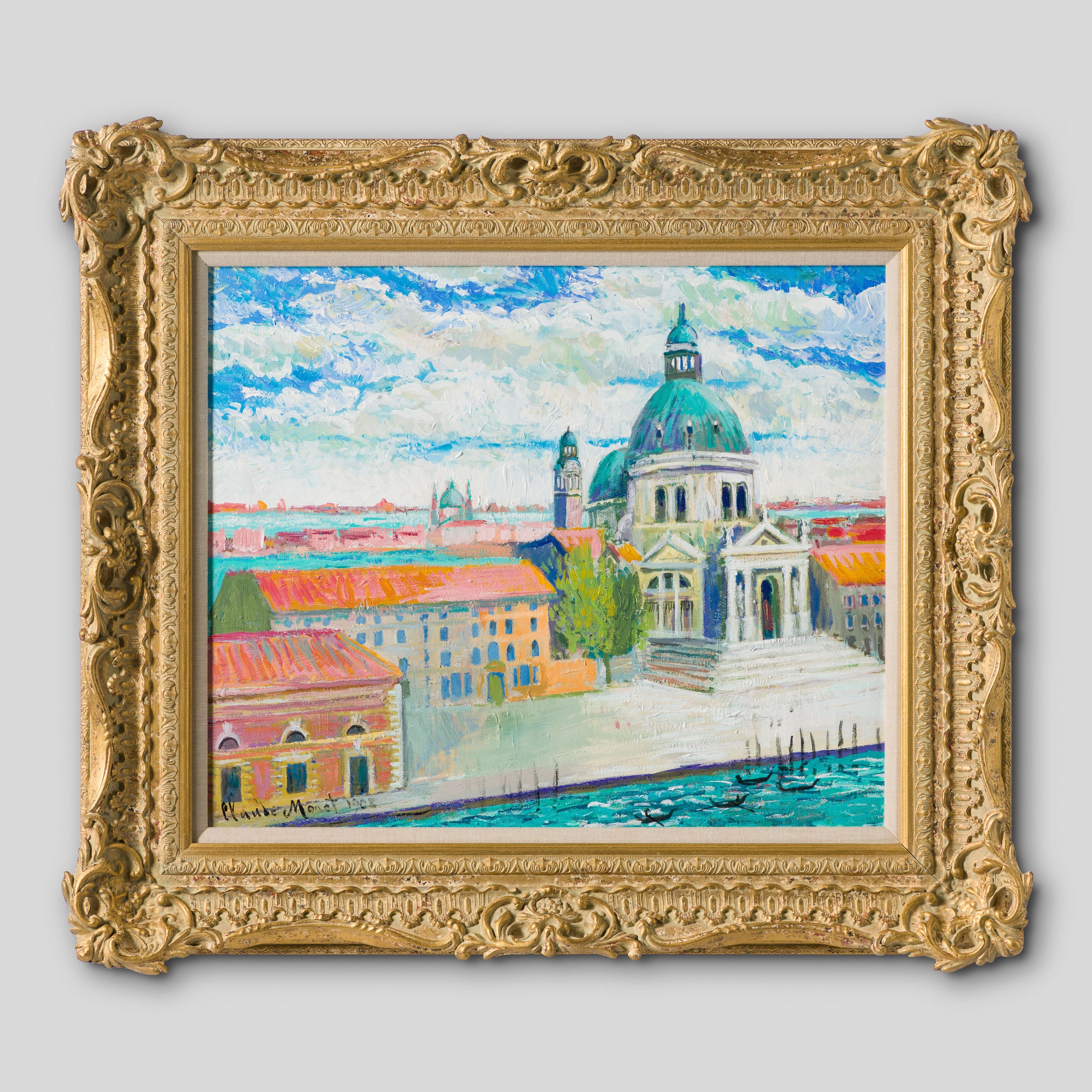 JMY ORI LAN 29179 In The Style Of Claude Monet 1908 Santa Maria Deda Salute From Hotel Balcony 1 