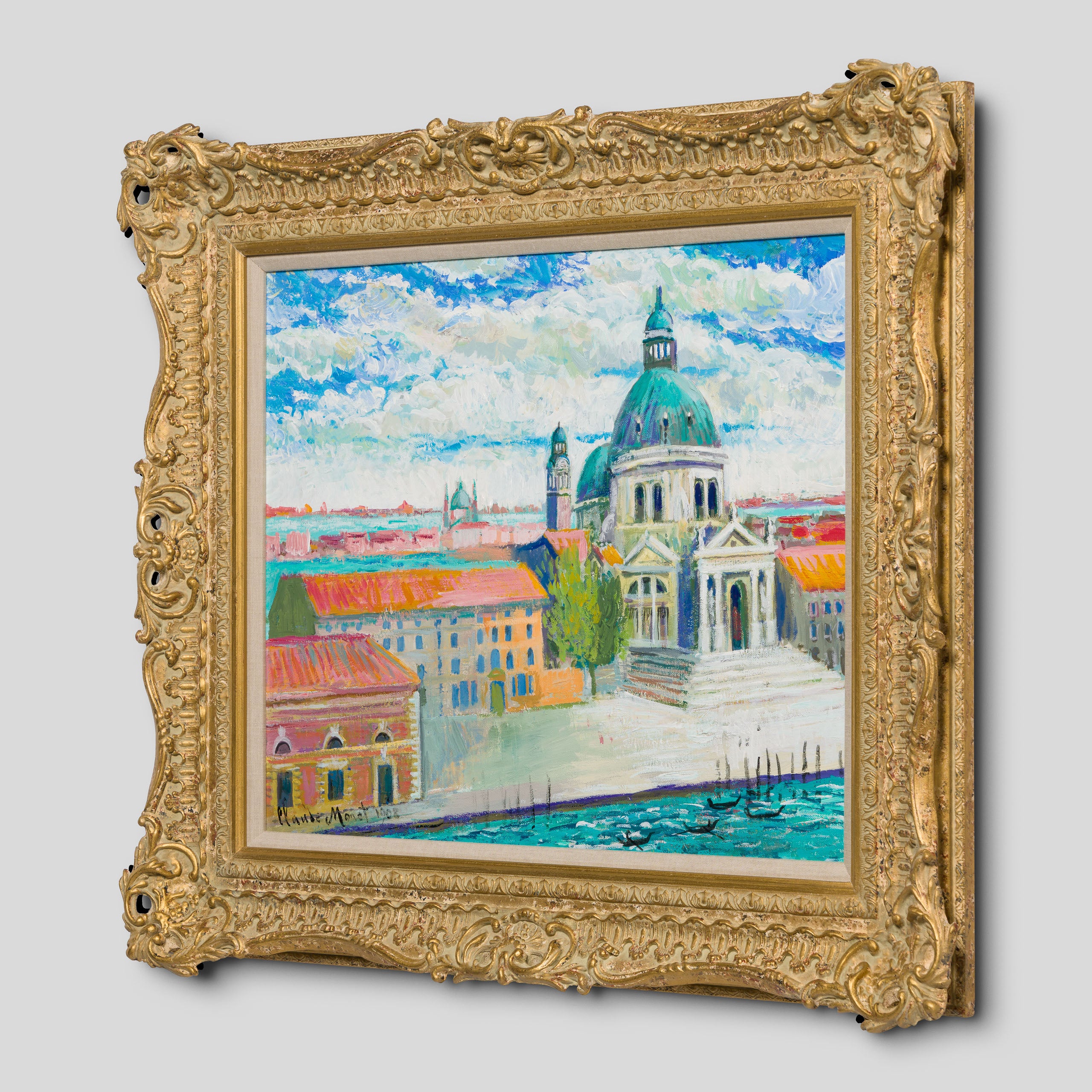 JMY ORI LAN 29179 In The Style Of Claude Monet 1908 Santa Maria Deda Salute From Hotel Balcony 2 