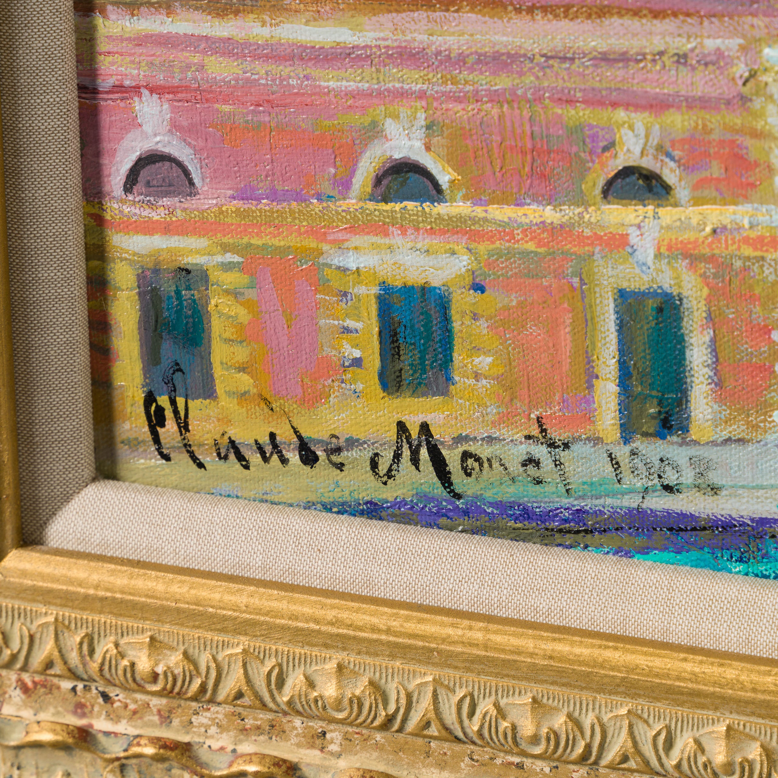 JMY ORI LAN 29179 In The Style Of Claude Monet 1908 Santa Maria Deda Salute From Hotel Balcony 3 