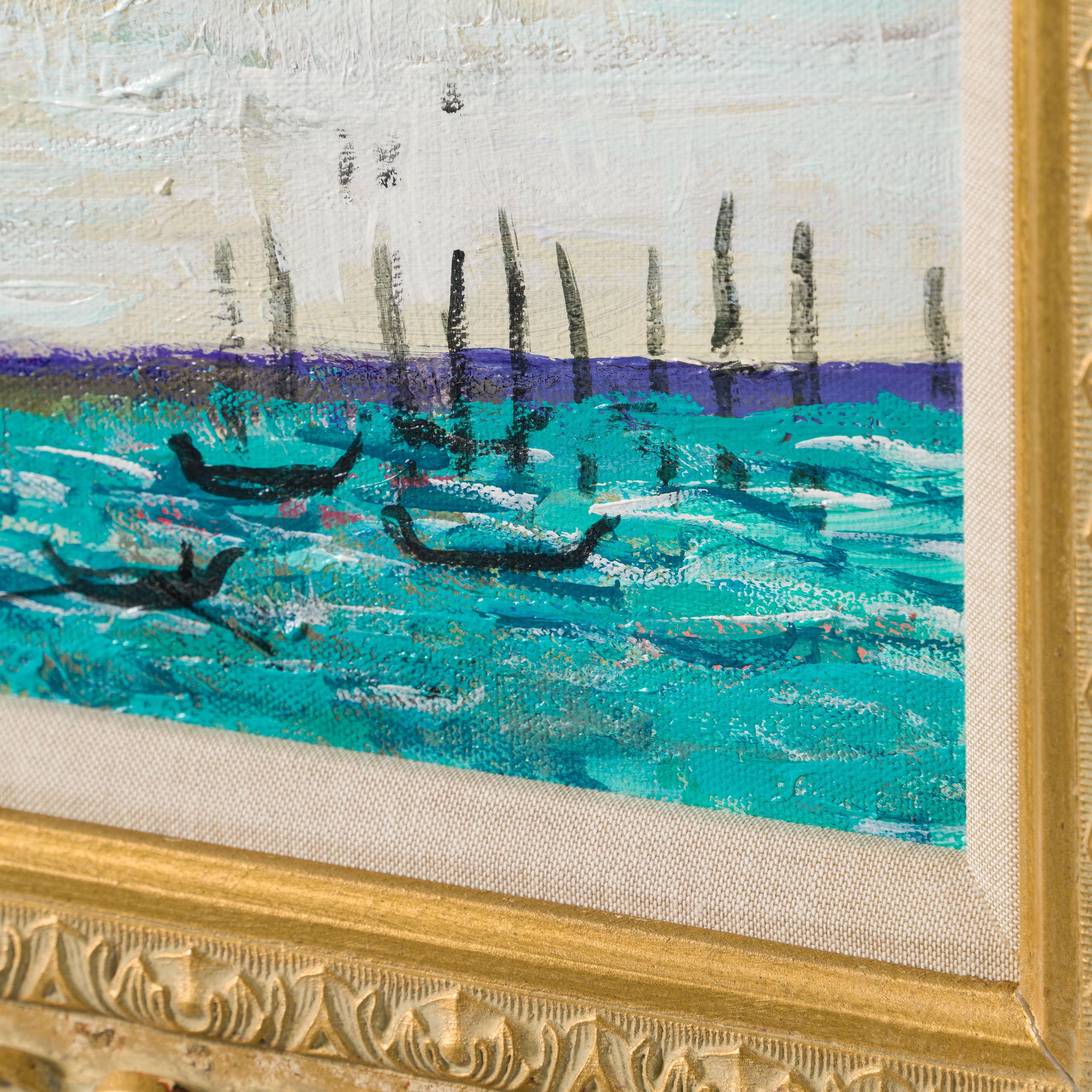 JMY ORI LAN 29179 In The Style Of Claude Monet 1908 Santa Maria Deda Salute From Hotel Balcony 4 