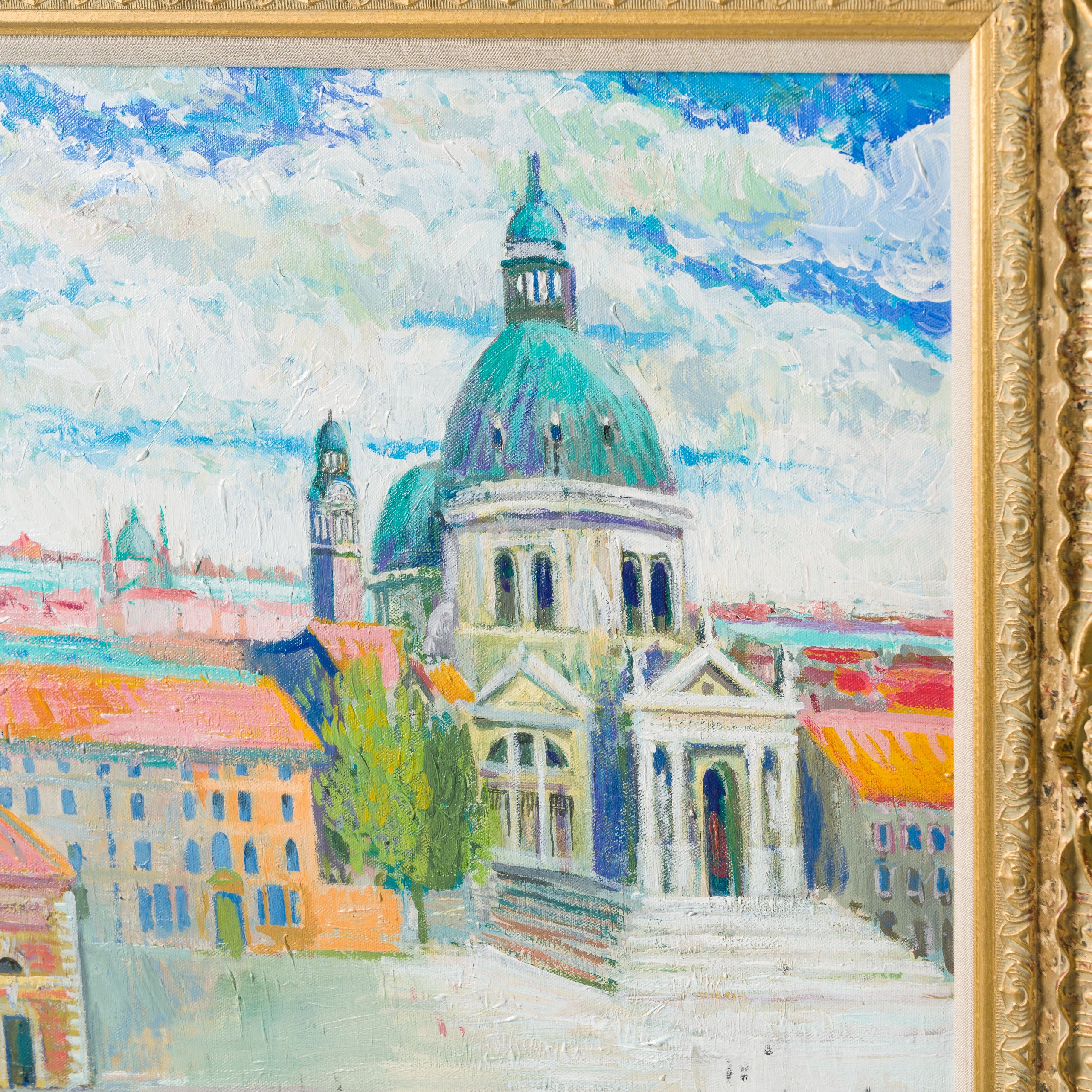 JMY ORI LAN 29179 In The Style Of Claude Monet 1908 Santa Maria Deda Salute From Hotel Balcony 5 