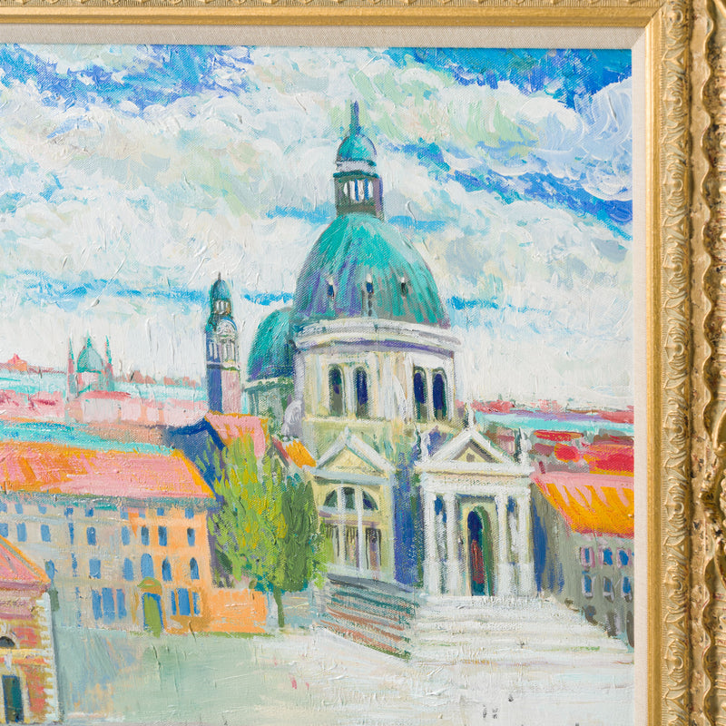 JMY ORI LAN 29179 In The Style Of Claude Monet 1908 Santa Maria Deda Salute From Hotel Balcony 5 