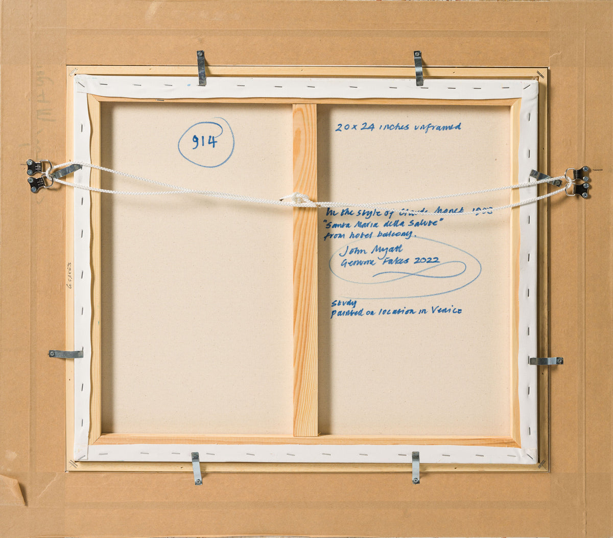 JMY ORI LAN 29179 In The Style Of Claude Monet 1908 Santa Maria Deda Salute From Hotel Balcony 7 