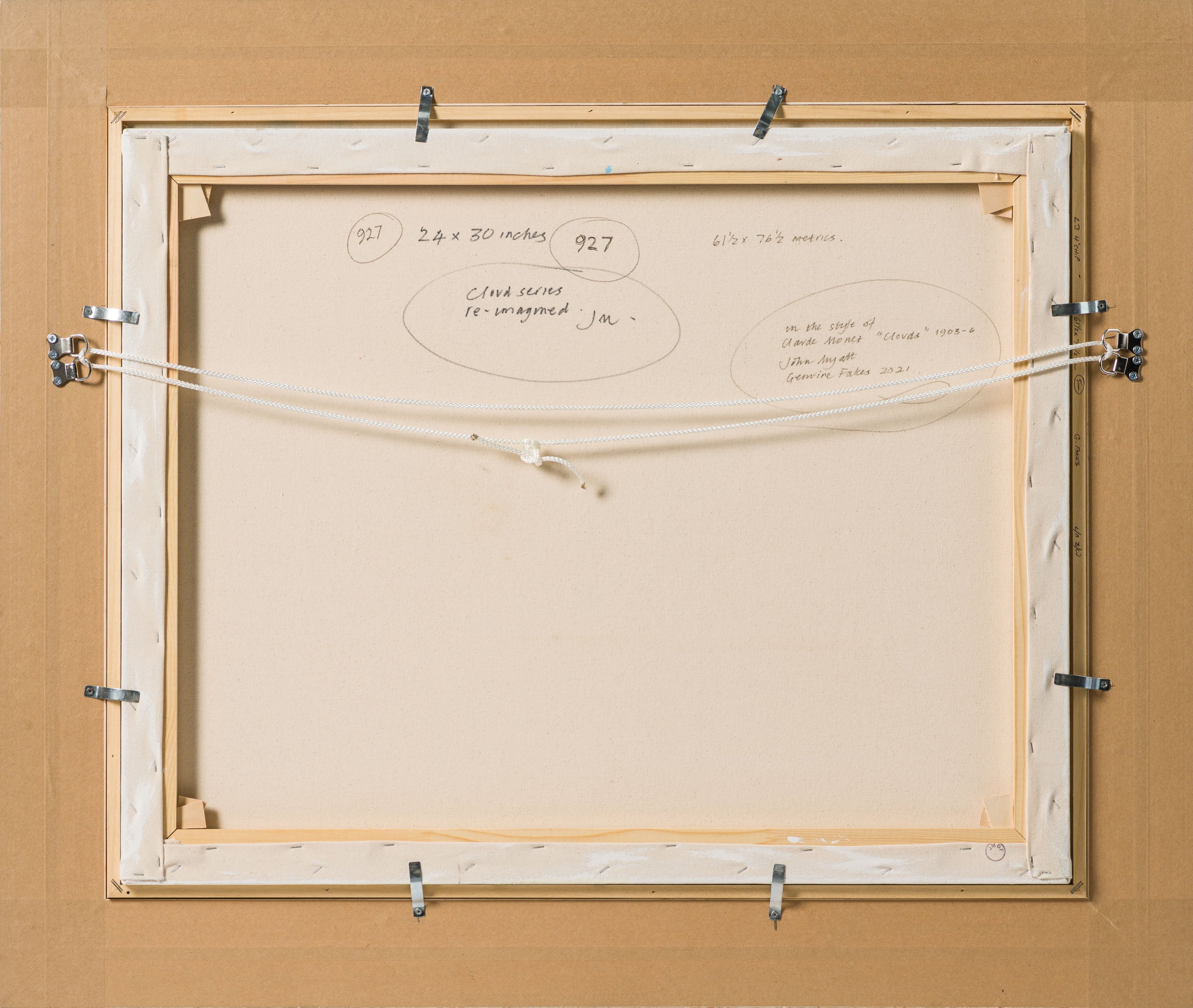 JMY ORI LAN 29723 In The Style Of Claude Monet Clouds 1903 6 7 