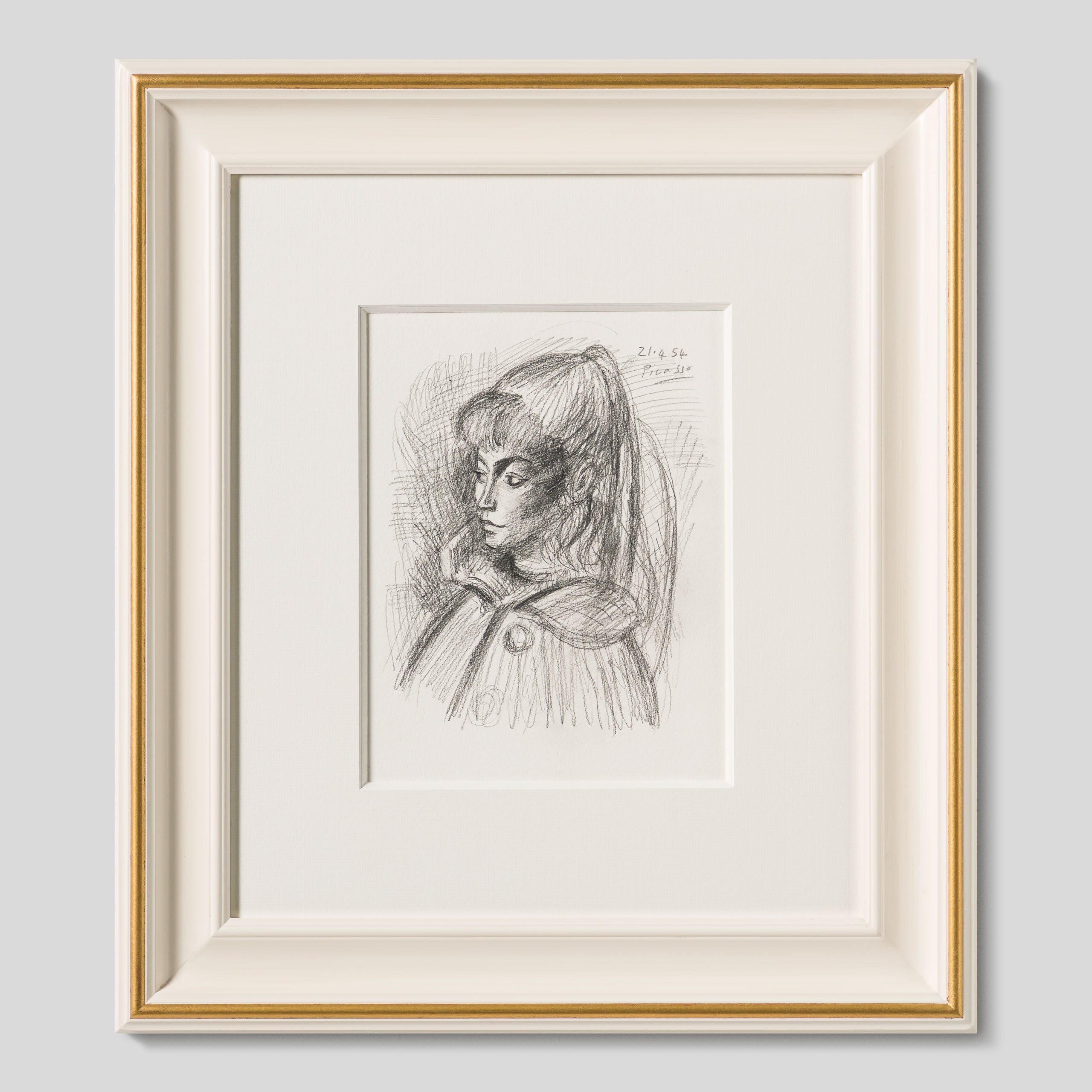 JMY ORI POR 33818 Pencil Study (1) of Sylvette David In The Style Of Pablo Picasso 1954 1 