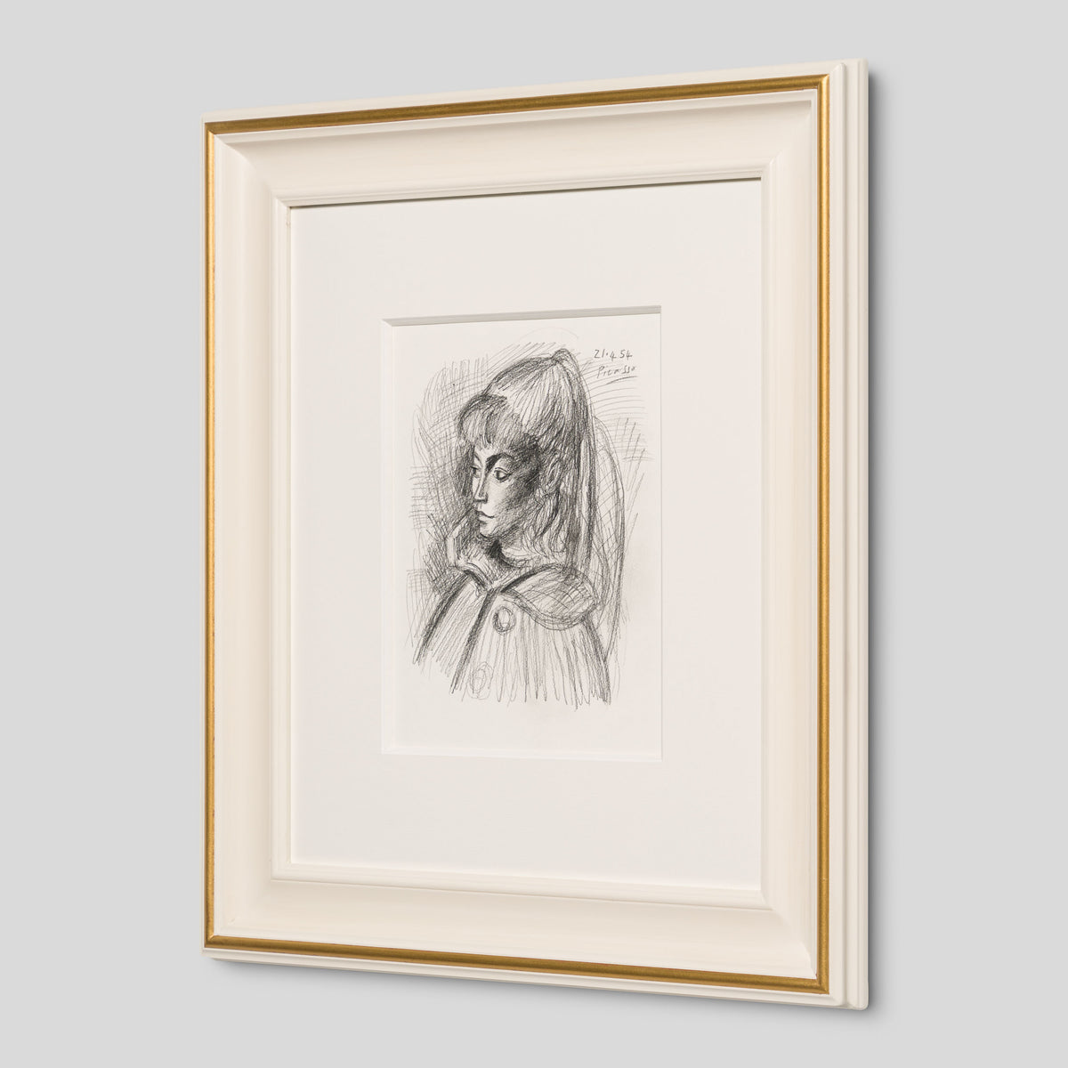 JMY ORI POR 33818 Pencil Study (1) of Sylvette David In The Style Of Pablo Picasso 1954 2 