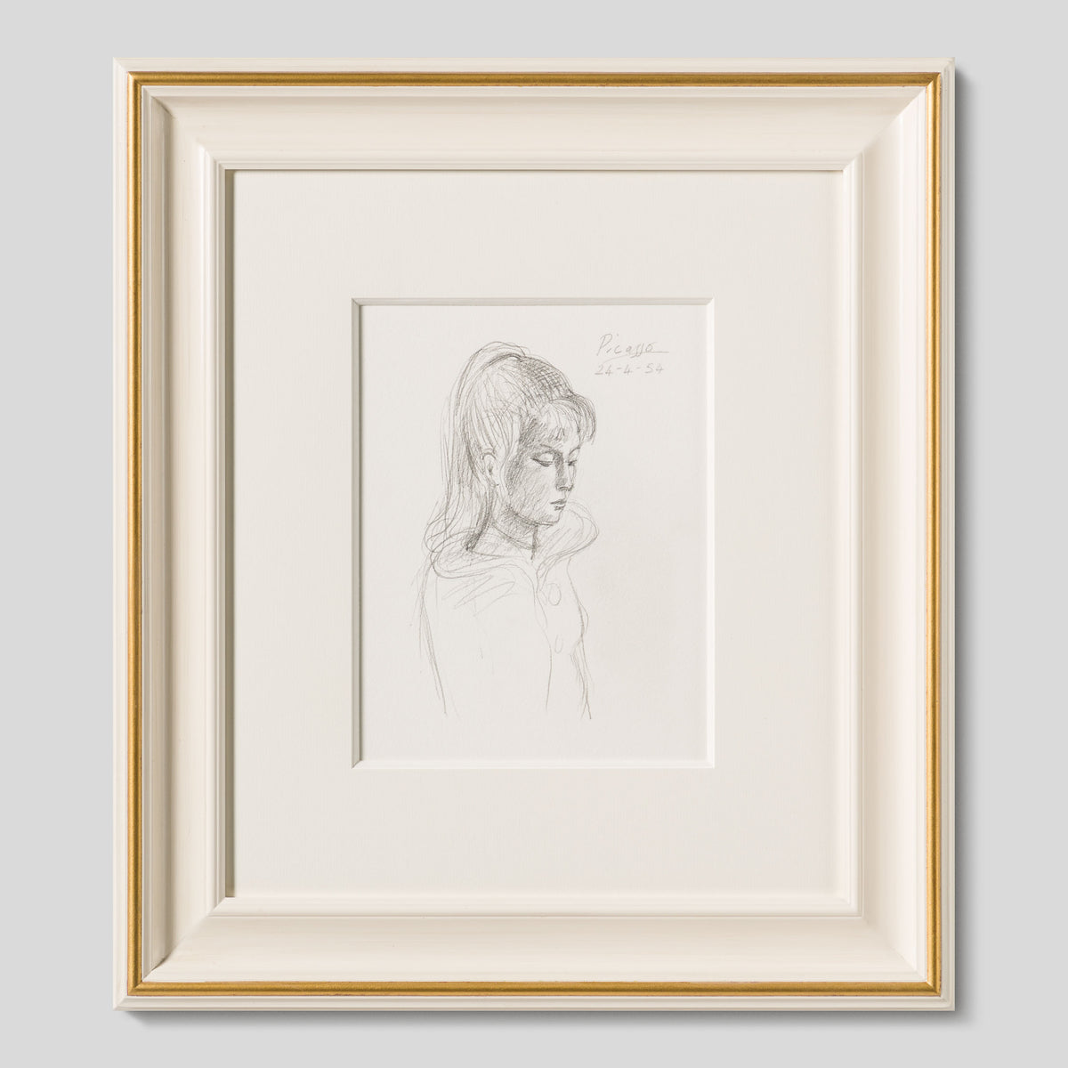 JMY ORI POR 33819 Pencil Study (2) of Sylvette David In The Style Of Pablo Picasso 1954 1 