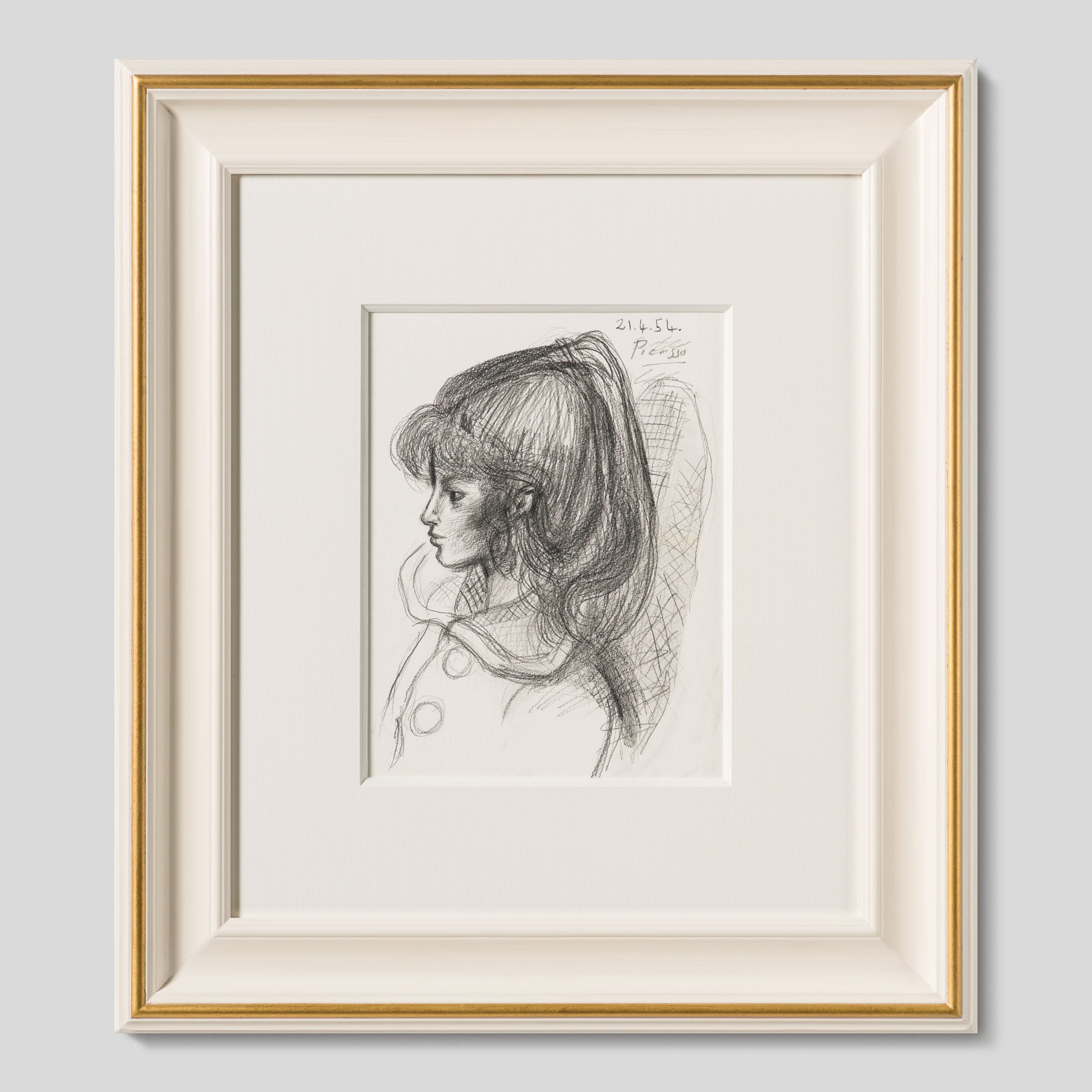 JMY ORI POR 33820 Pencil Study (3) of Sylvette David In The Style Of Pablo Picasso 1954 1 
