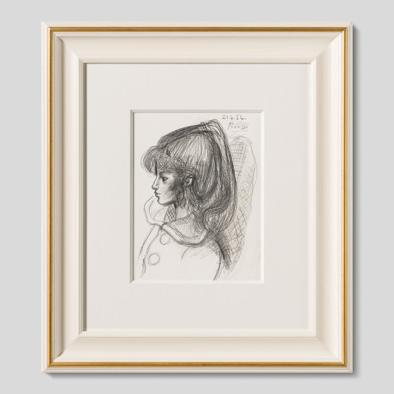 JMY ORI POR 33820 Pencil Study (3) of Sylvette David In The Style Of Pablo Picasso 1954 1 