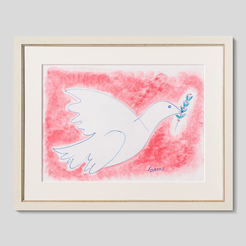 JMY ORI POR 33824 Rose Dove Of Peace In The Style Of Pablo Picasso 1961 1 