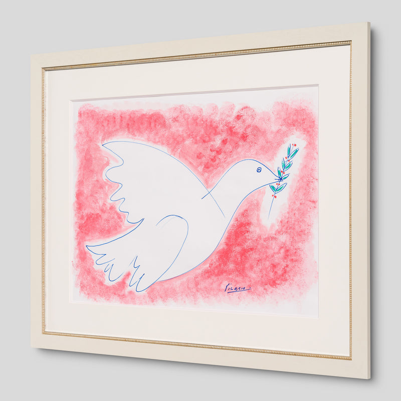 JMY ORI POR 33824 Rose Dove Of Peace In The Style Of Pablo Picasso 1961 2 