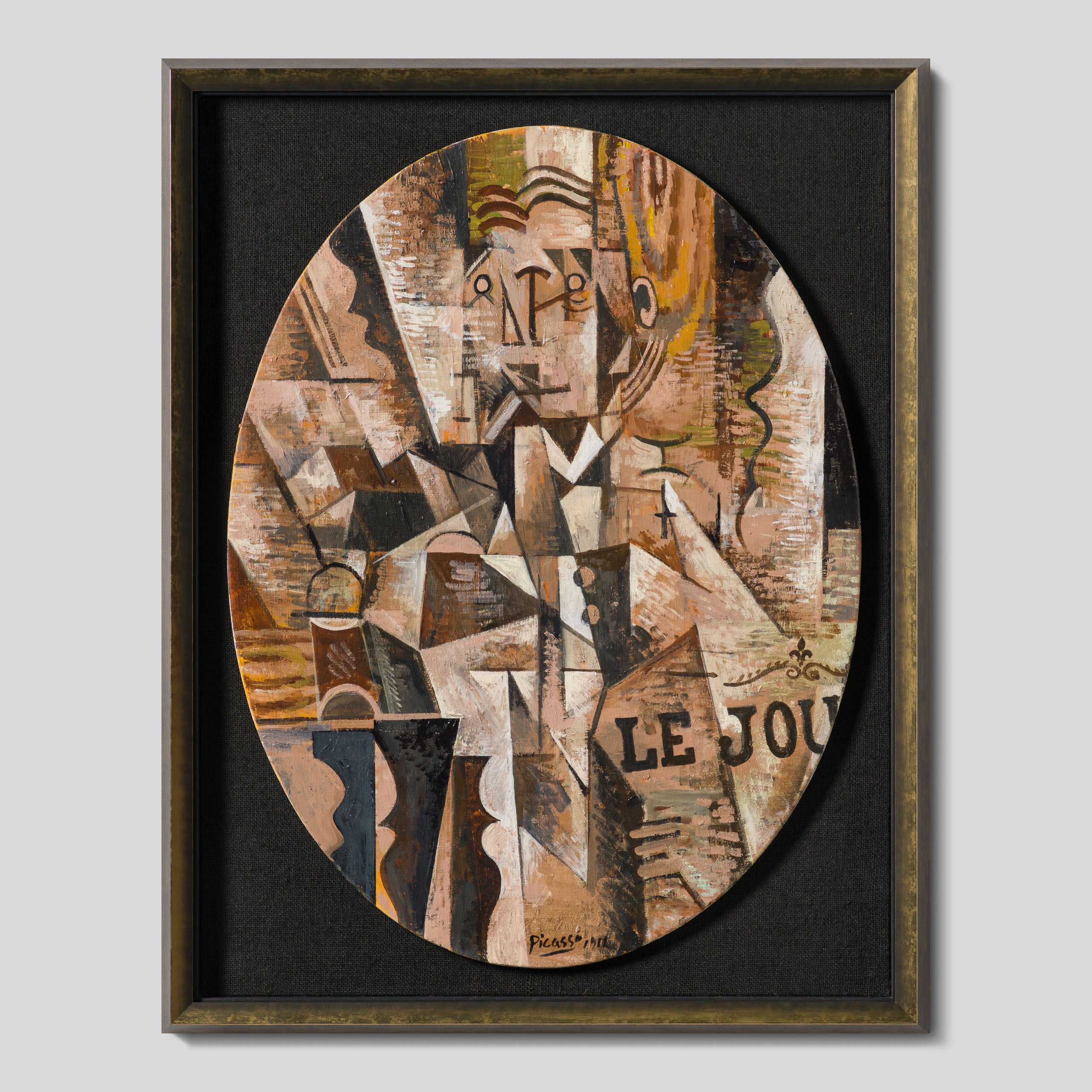 JMY ORI POR 33827 Man Reading Newspaper In The Style Of Pablo Picasso 1912 1 