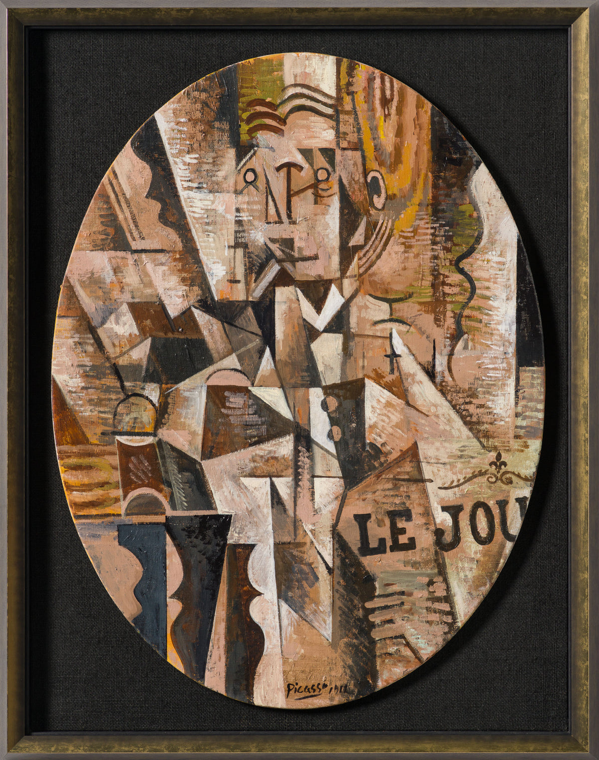 JMY ORI POR 33827 Man Reading Newspaper In The Style Of Pablo Picasso 1912 30 