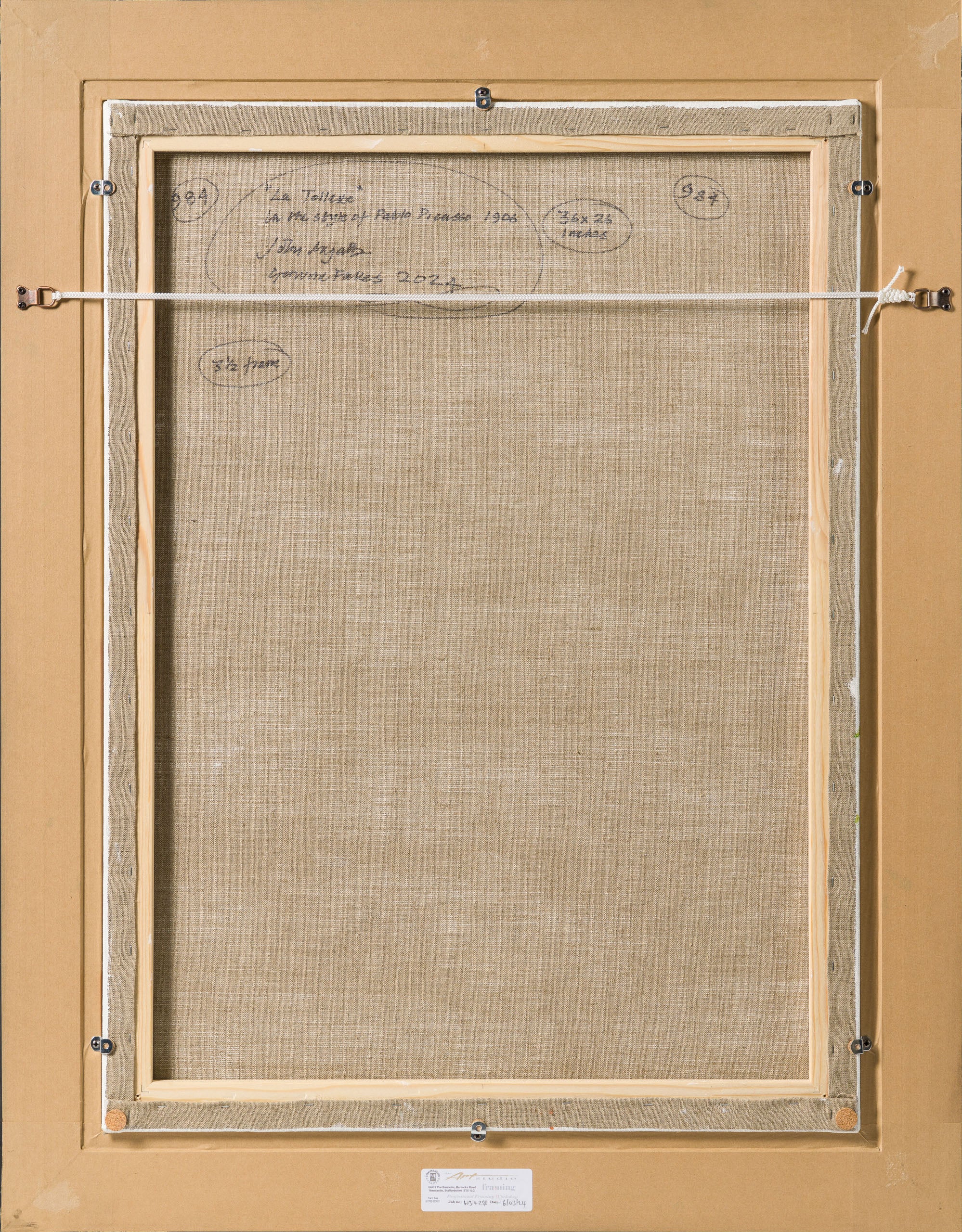 Product image 1 for john-myatt-la-tollene-in-the-style-of-pablo-picasso-1906-original