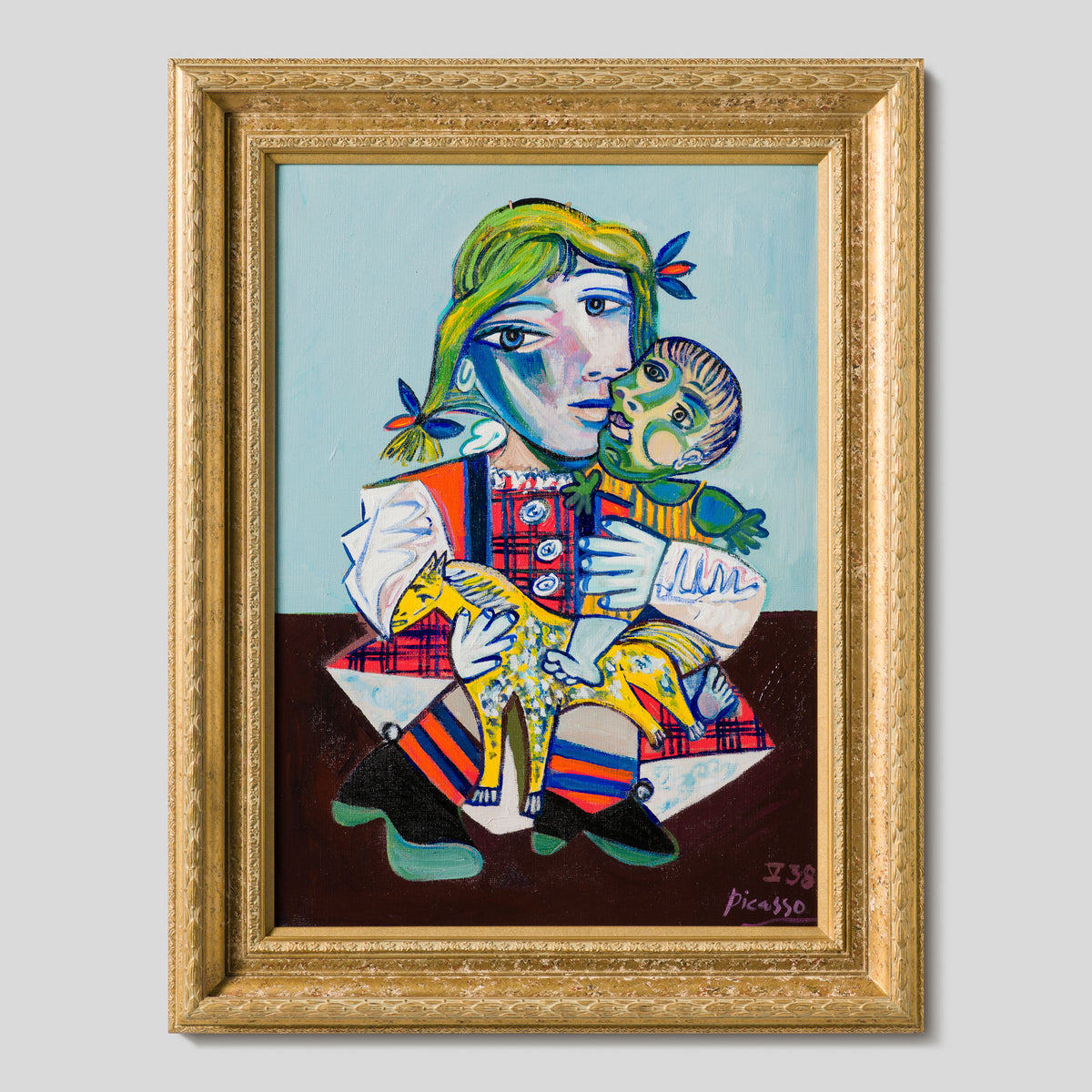 JMY ORI POR 33829 Maya With A Doll (Boy Horse) In The Style Of Pablo Picasso 1938 1 