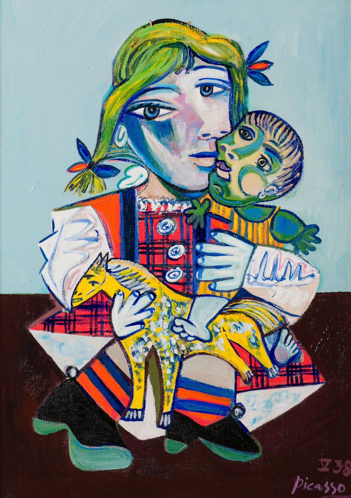 JMY ORI POR 33829 Maya With A Doll (Boy Horse) In The Style Of Pablo Picasso 1938 31 
