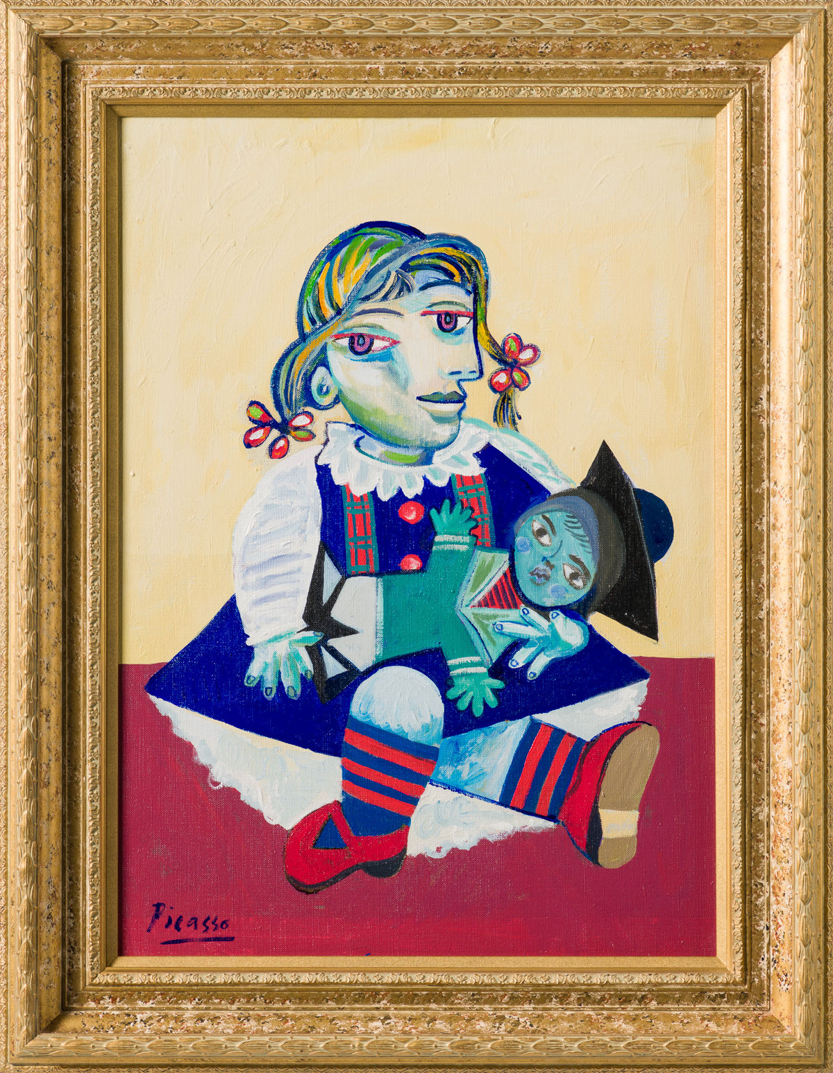 JMY ORI POR 33830 Maya With A Doll (Sailor Doll) In The Style Of Pablo Picasso 1938 30 