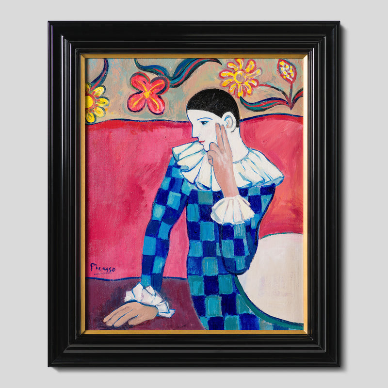 JMY ORI POR 33833 Harlequin Leaning On His Elbow In The Style Of Pablo Picasso 1901 1 
