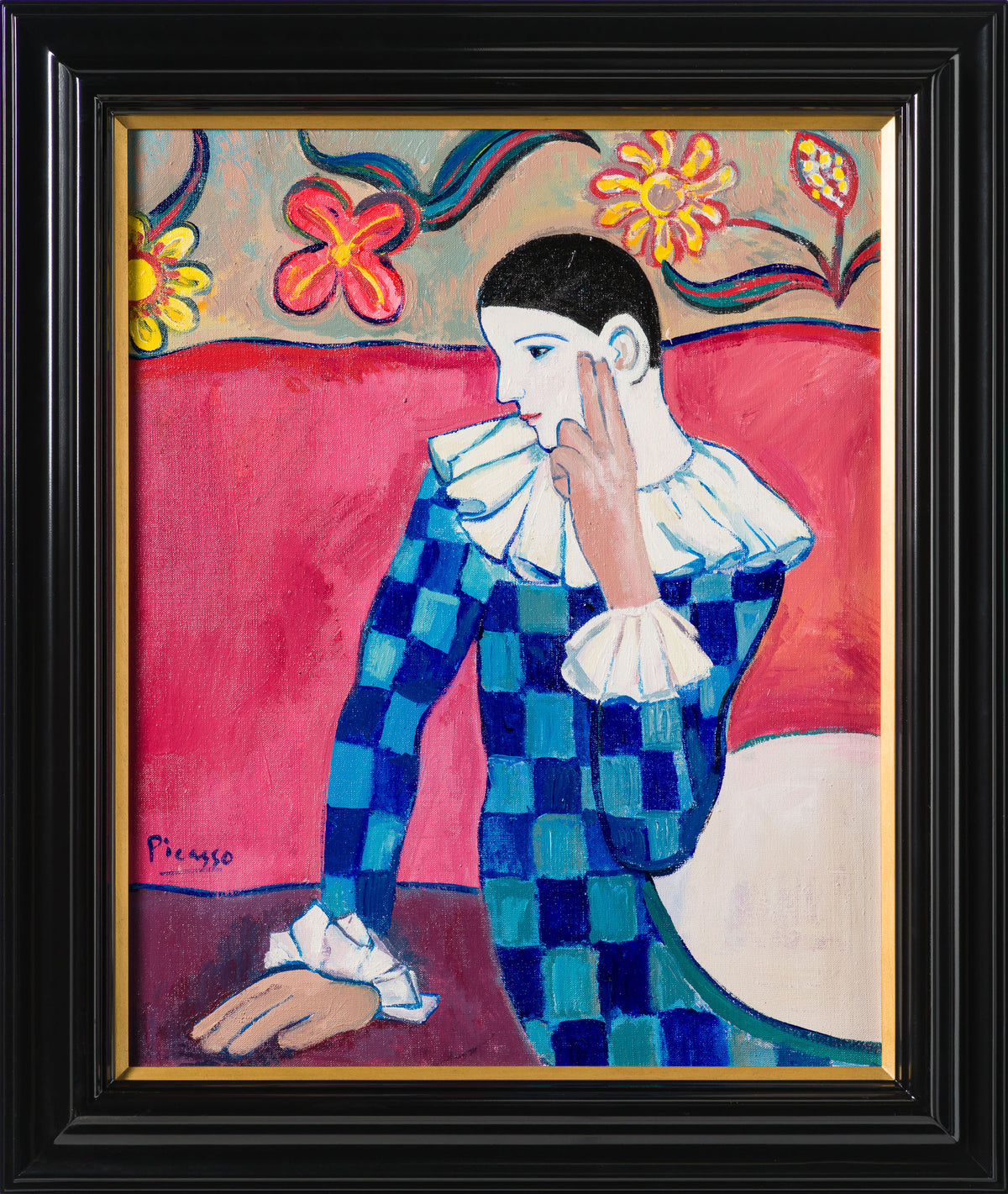 JMY ORI POR 33833 Harlequin Leaning On His Elbow In The Style Of Pablo Picasso 1901 30 