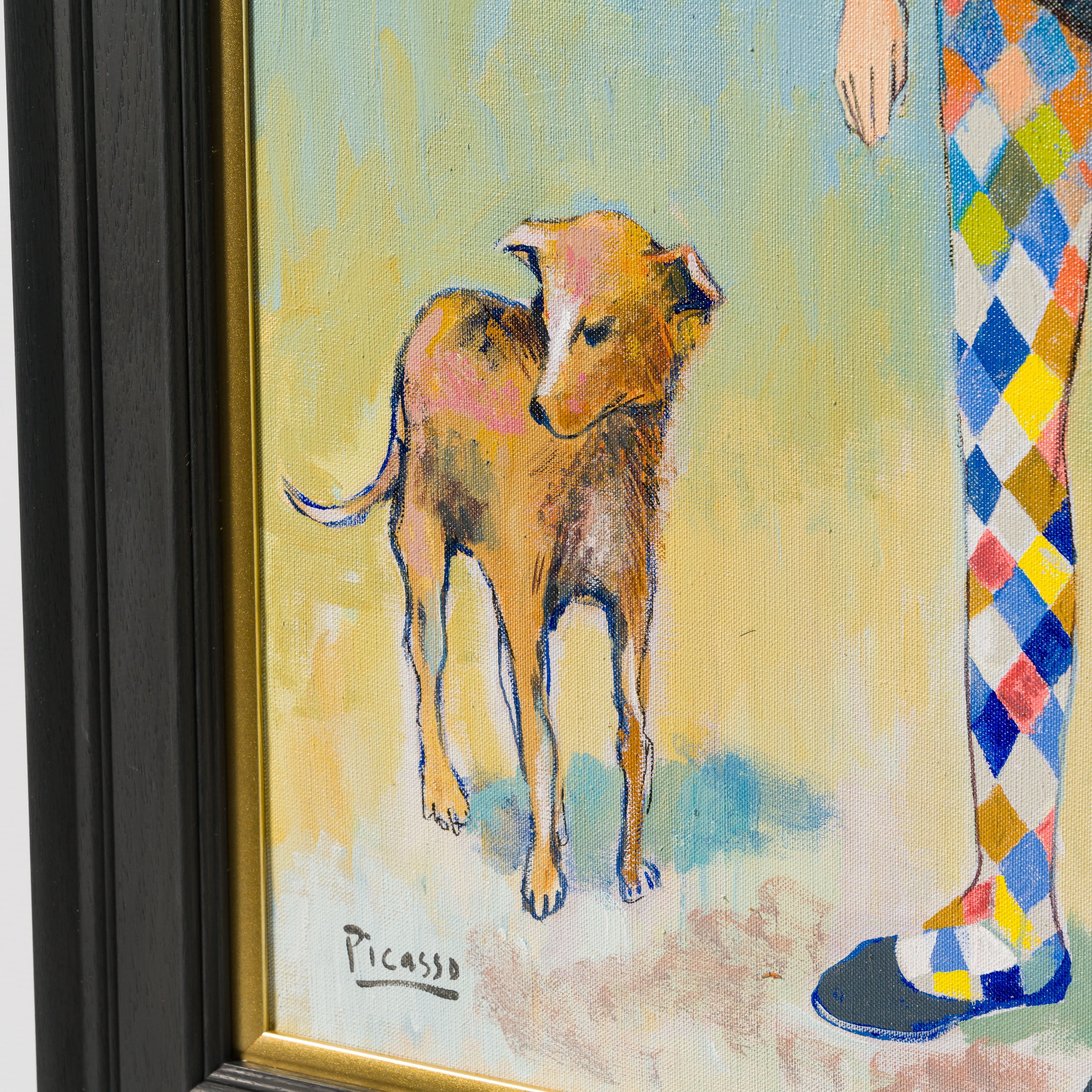 JMY ORI POR 33834 Harlequin With A Dog In The Style Of Pablo Picasso 1905 5 