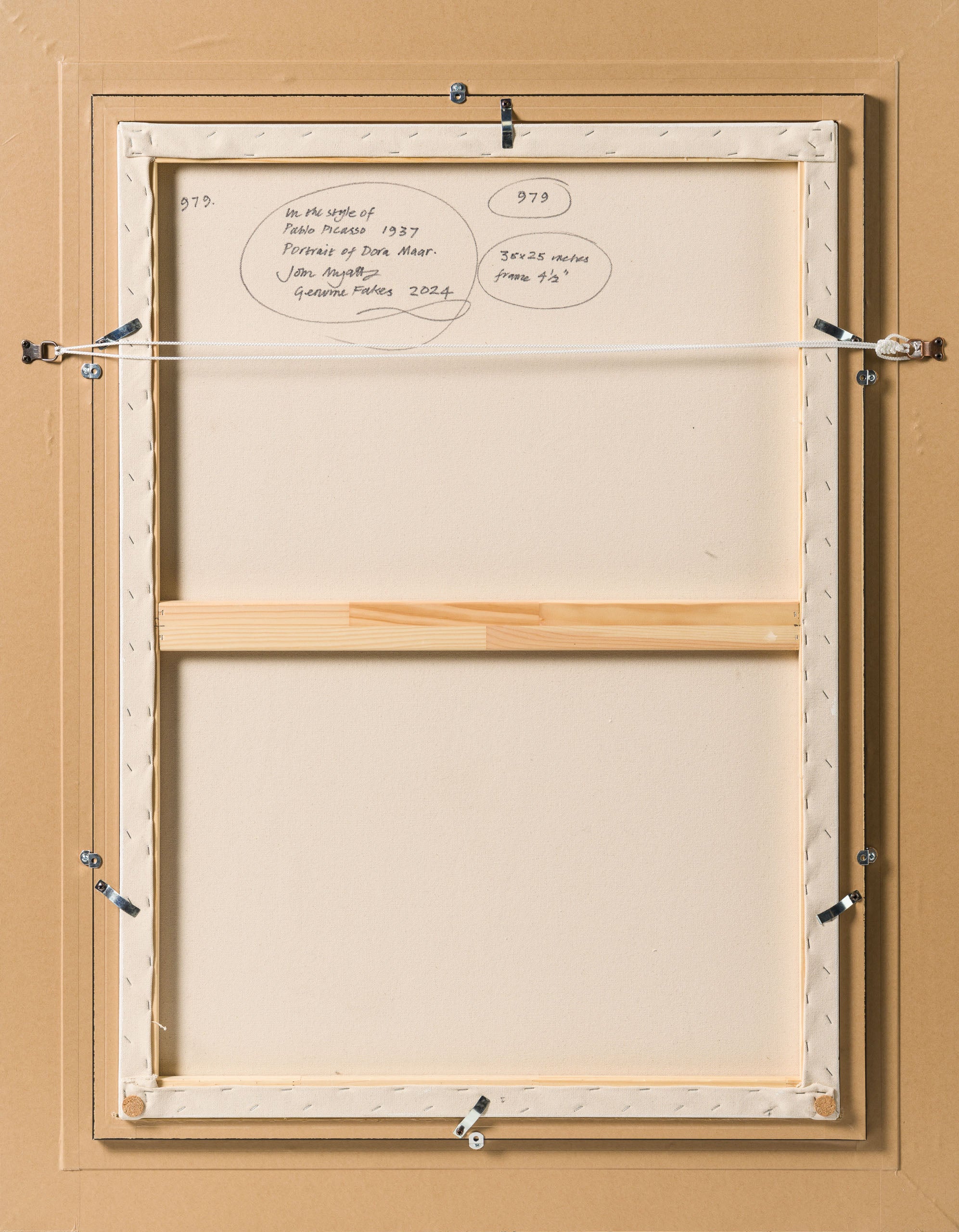 Product image 1 for john-myatt-portrait-of-dora-maar-in-the-style-of-pablo-picasso-1937-original