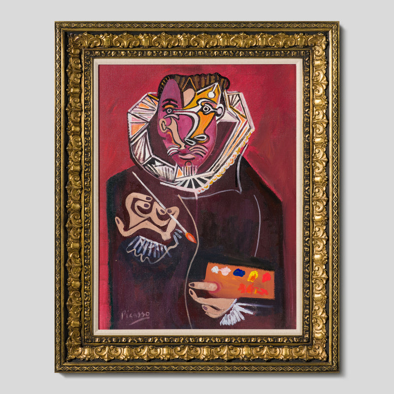 JMY ORI POR 33836 Portrait Of A Painter (After Velazuez) In The Style Of Pablo Picasso 1950 1 