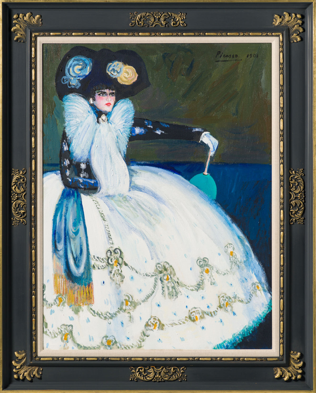JMY ORI POR 33840 Lady In Blue (Dominaerie) In The Style Of Pablo Picasso 1901 30 