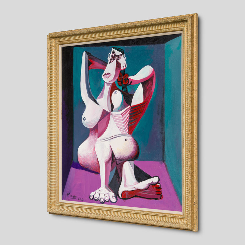 JMY ORI POR 33885 Nude Dressing Her Hair In The Style Of Pablo Picasso 1940 2 