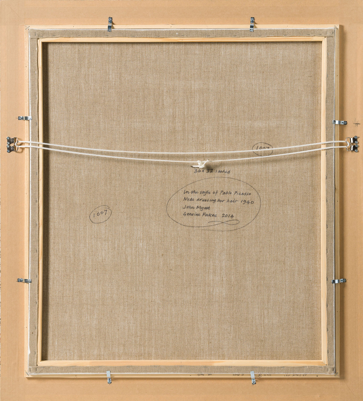 Product image 1 for john-myatt-nude-dressing-her-hair-in-the-style-of-pablo-picasso-1940-original