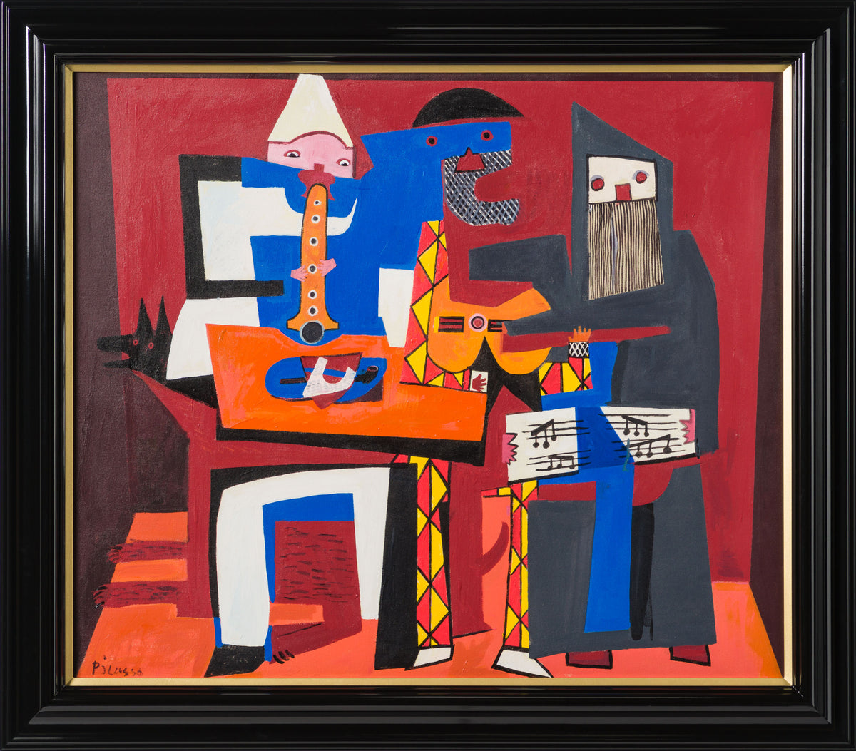 JMY ORI POR 33886 The Three Musicians (And A Dog) In The Style Of Pablo Picasso 1921 30 