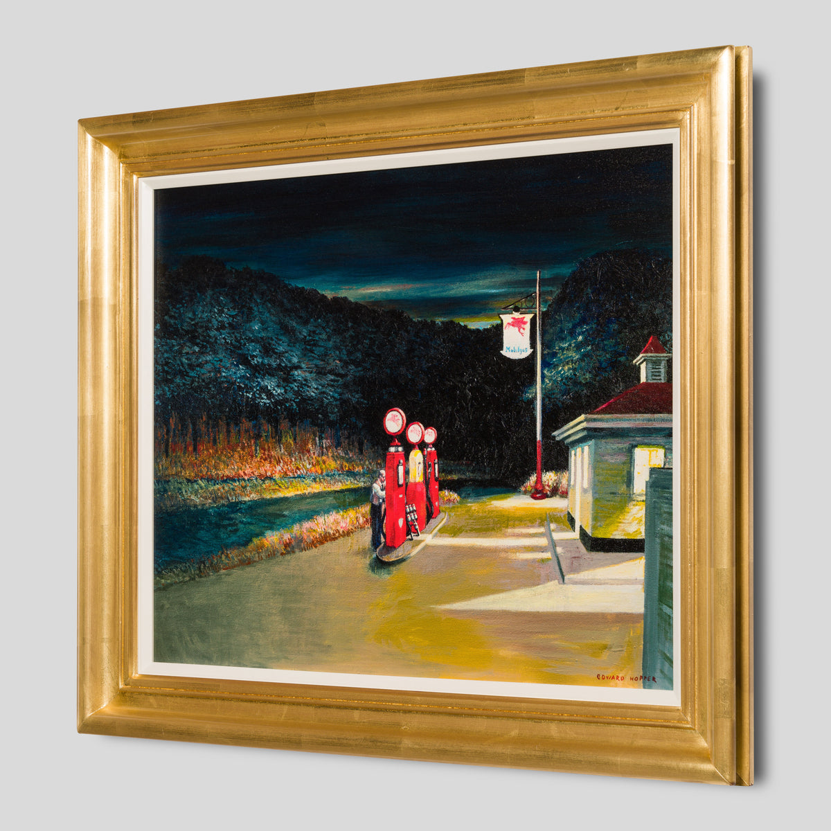 JMY SLE LAN 25644 2 Gas, 1940  In The Style of Edward Hopper 