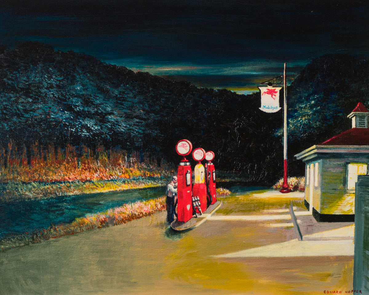 JMY SLE LAN 25644 31 Gas, 1940  In The Style of Edward Hopper 